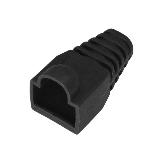Capa Cover Protetora Borracha para Conectores RJ45 tipo Boot Preta. 100pçs.  Pier Telecom.jpg