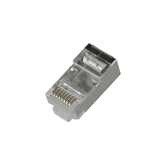 Conector Macho Plug RJ45 Cat6 Blindado de Passagem EZ Crimp. Pote 100pçs.  Pier Telecom.jpg